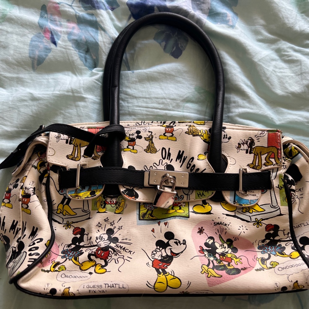 Disney Mickey and Minnie leather bag